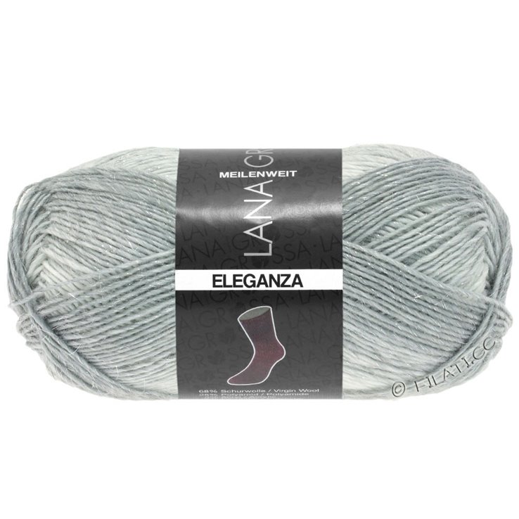 Lana Grossa MEILENWEIT 50g Eleganza | 6701-srebrna siva/svijetlo siva