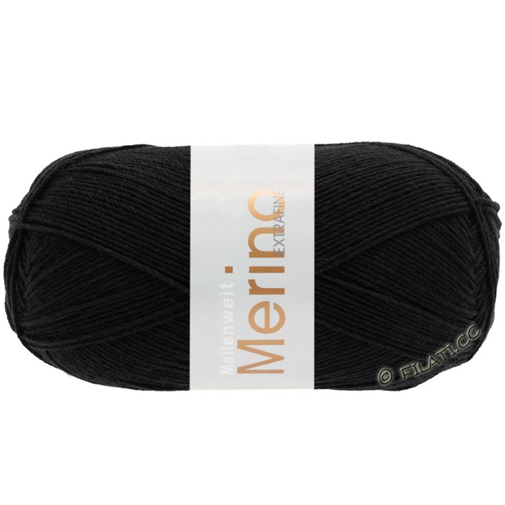 Lana Grossa MEILENWEIT 100g Merino Extrafine | 2402-crna