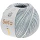 Lana Grossa MEILENWEIT 100g Seta Lia | 3582-svijetlo siva/ srednje siva/tamno siva