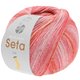 Lana Grossa MEILENWEIT 100g Seta Lia | 3585-blijedo ružičaste/roze/Crveni paradajz