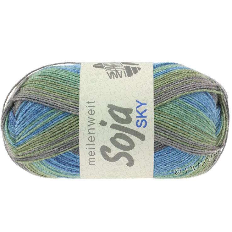 Lana Grossa MEILENWEIT 100g Soja Mini Stripes | 201-