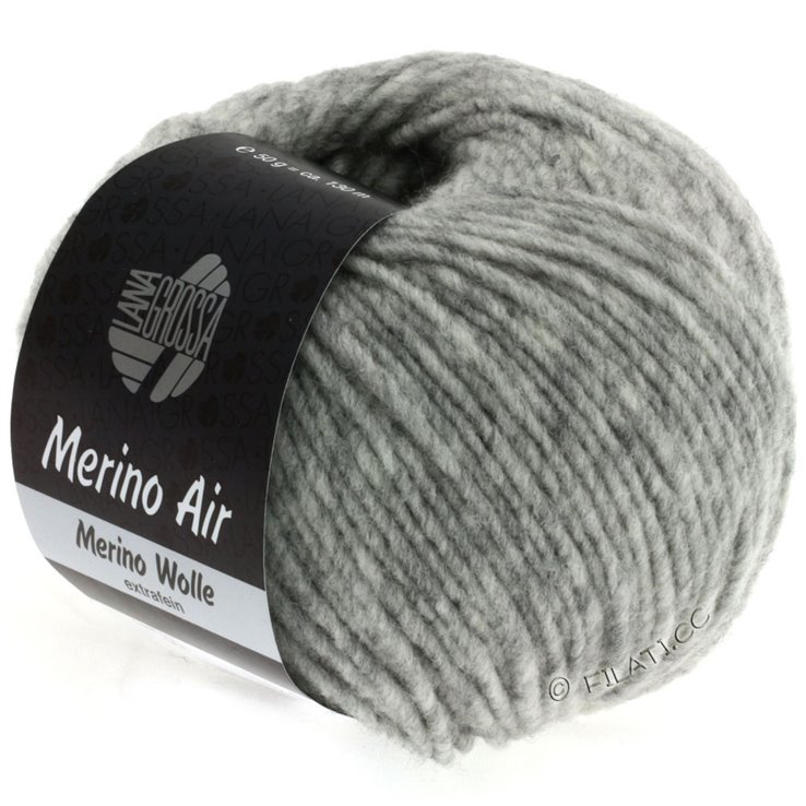 Lana Grossa MERINO AIR | 01-svijetlo siva prosarana