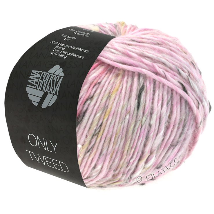 Lana Grossa ONLY TWEED | 101-jorgovan//siva