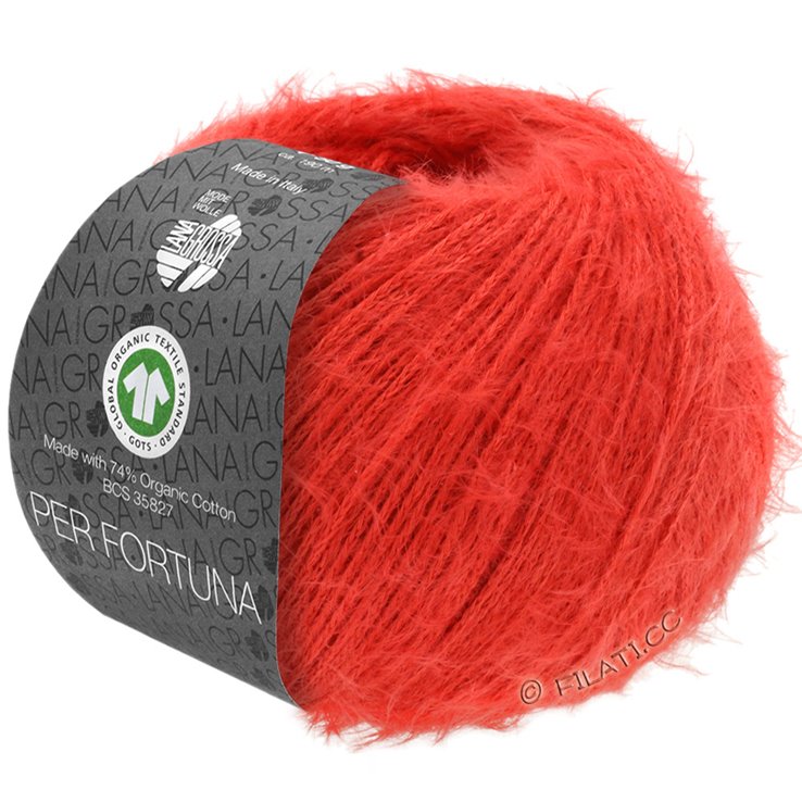 Lana Grossa PER FORTUNA (GOTS) | 02-crveno