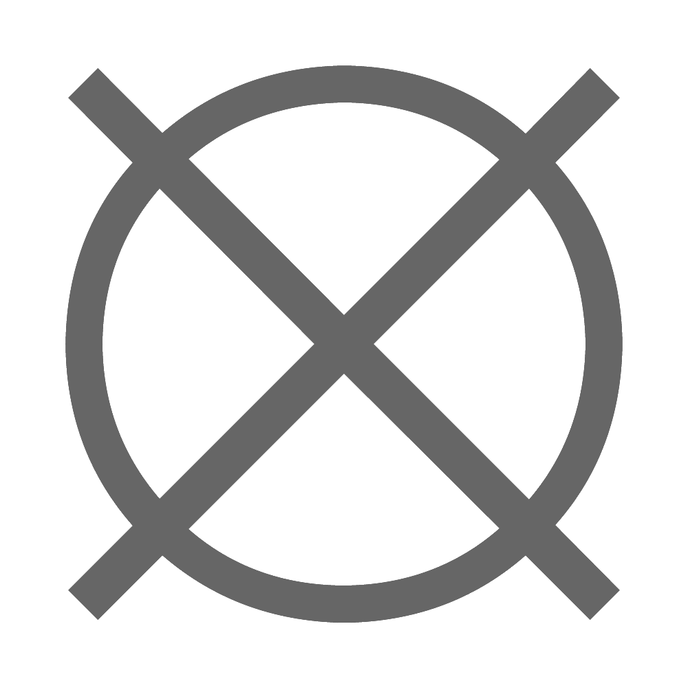 Hemijsko čišćenje nije dozvoljeno