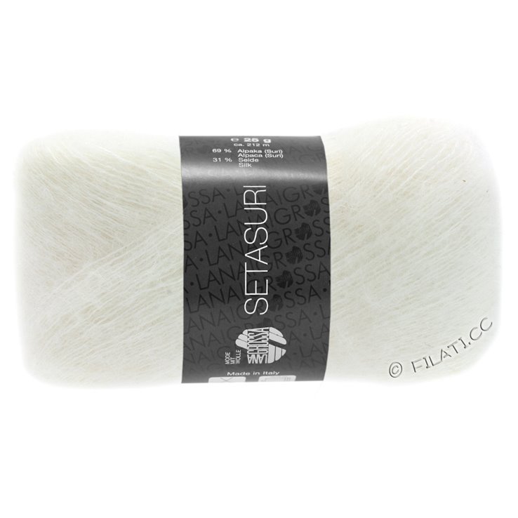 Lana Grossa SETASURI | 01-bijela