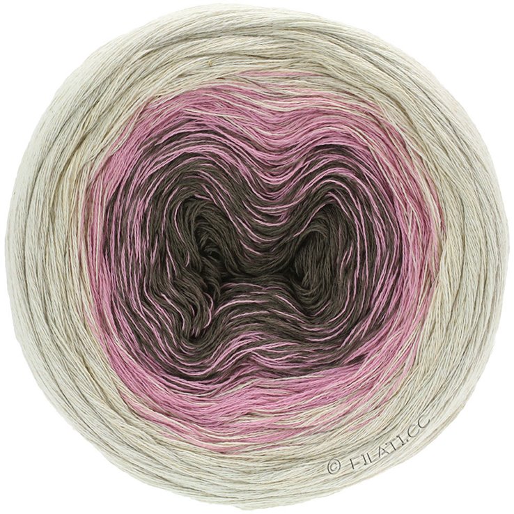 Lana Grossa SHADES OF COTTON LINEN | 702-nježna siva/ priroda/roze/antracit