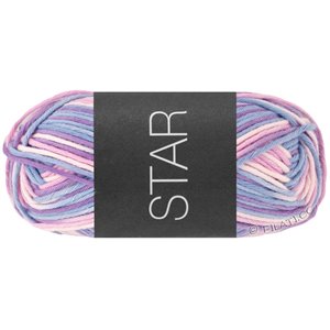 Lana Grossa STAR Print | 360-Nježno ružičasto/Ljubičasto plava/ljubičasta/jorgovan