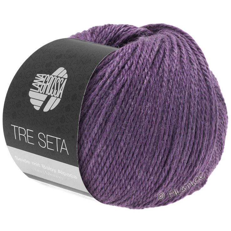 Lana Grossa TRE SETA | 01-tamno ljubičasta
