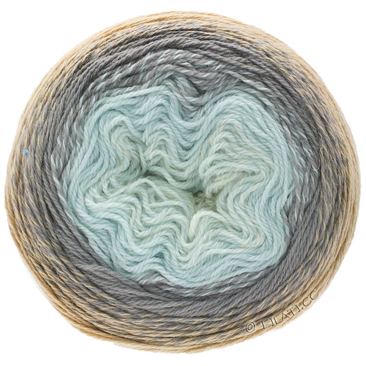 Lana Grossa TWISTED CASHMERINO | 801-ecru/menta/siva/bež