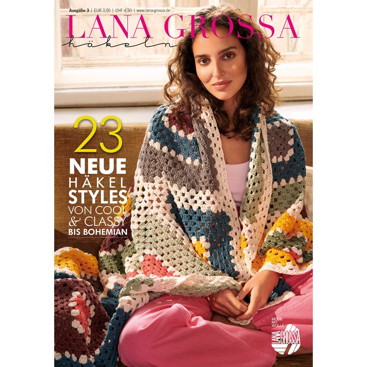 Lana Grossa FILATI Häkeln No. 3 - Magazin njemacki + instrukcije engleski