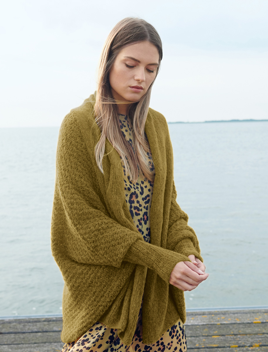 Lana Grossa JACKE IM WÜRFELMUSTER MIT SCHALTEIL Cool Air Fine