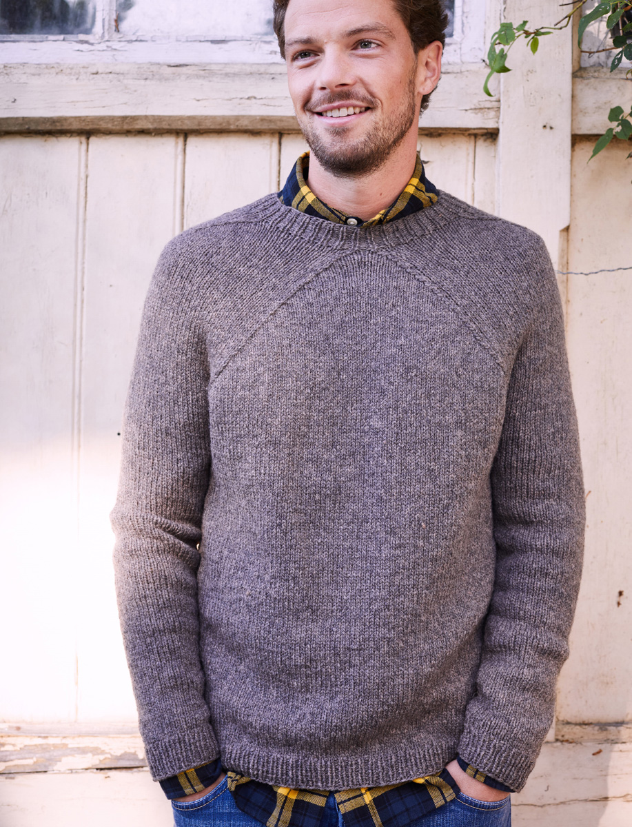 Lana Grossa HERRENPULLOVER Landlust Merino 180