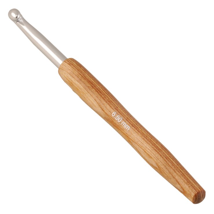 Lana Grossa Vuna kuka za kvačenje alu s drvenom ručkom Dizajn drva Signal St.6,5