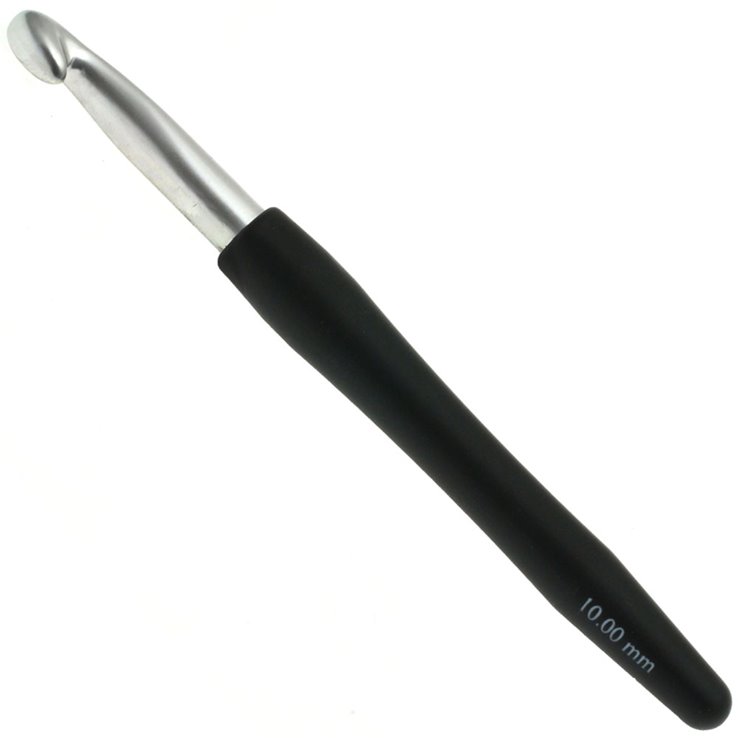 Lana Grossa Heklica / Kukica za vunu sa mekanom drškom (aluminijum) 10,0