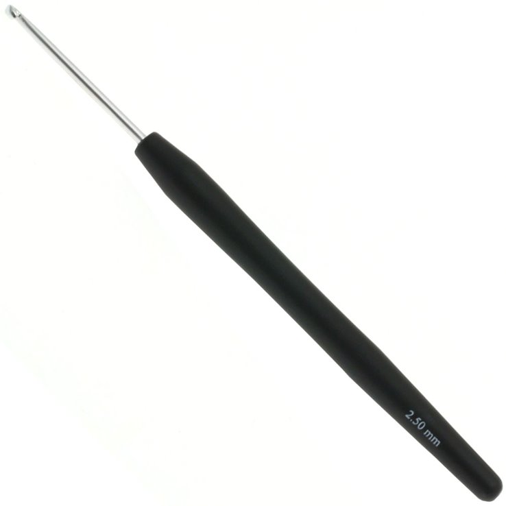 Lana Grossa Heklica / Kukica za vunu sa mekanom drškom (aluminijum) 2,5