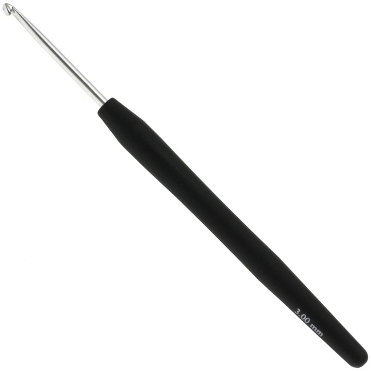 Lana Grossa Heklica / Kukica za vunu sa mekanom drškom (aluminijum) 3,0