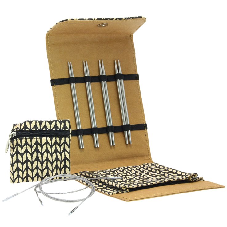 Lana Grossa Set igala od nehrđajućeg čelika mali (smeđi)