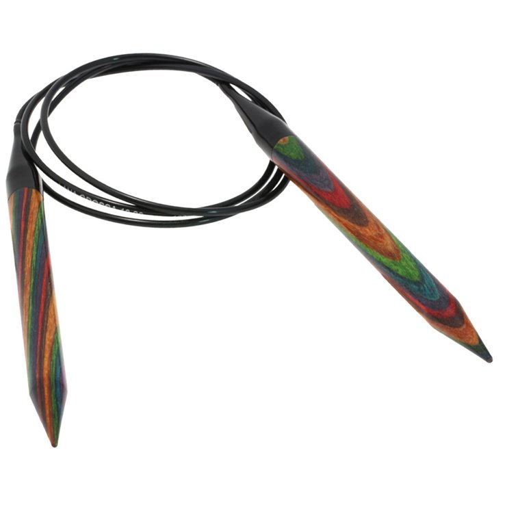 Lana Grossa Kružne igle za pletenje, drvo, raznobojno, veličine 10,0 / 100 cm