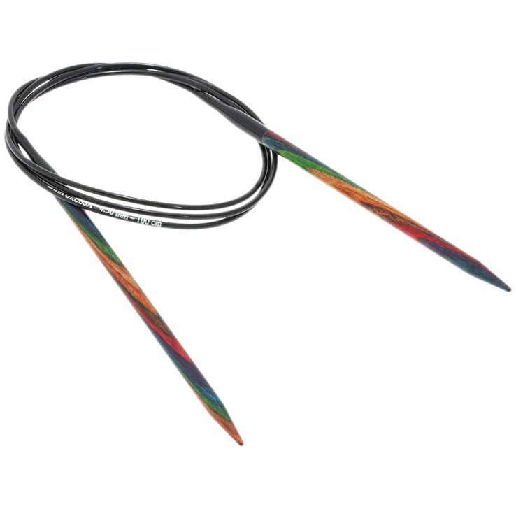 Lana Grossa Kružne igle za pletenje, drvo, raznobojno, veličine 4,5 / 100 cm