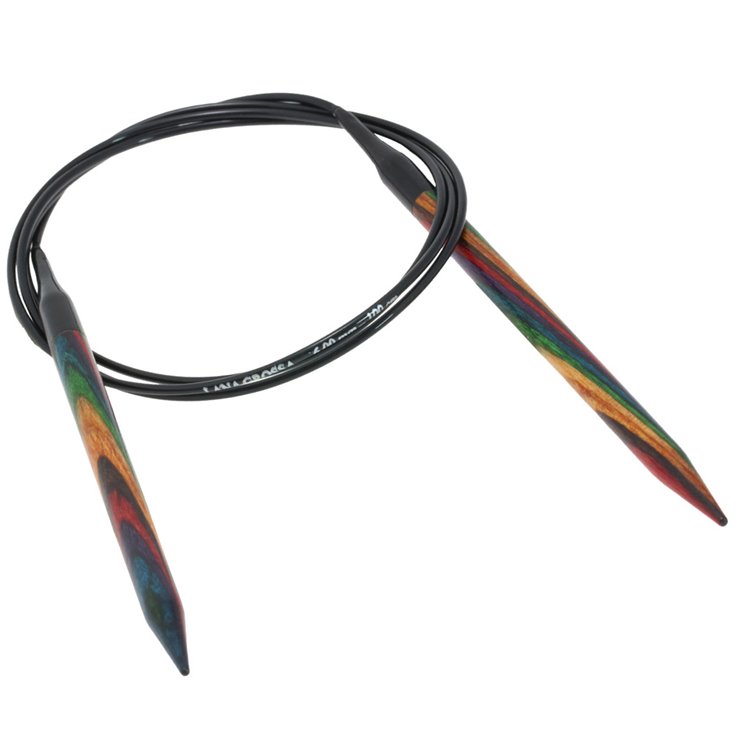 Lana Grossa Kružne igle za pletenje, drvo, raznobojno, veličine 6,0 / 100 cm