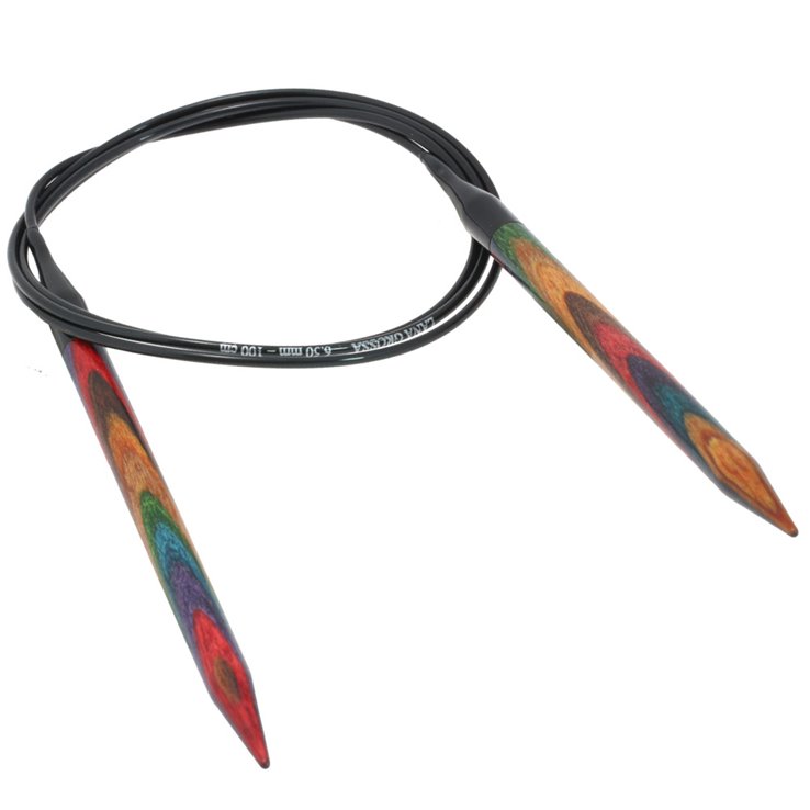 Lana Grossa Kružne igle za pletenje, drvo, raznobojno, veličine 6,5 / 100 cm