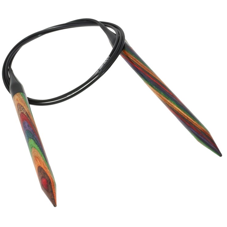 Lana Grossa Kružne igle za pletenje, drvo, raznobojno, veličine 8,0 / 100 cm