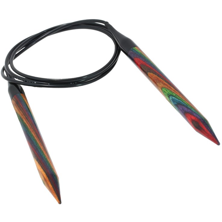 Lana Grossa Kružne igle za pletenje, drvo, raznobojno, veličine 9,0 / 100 cm