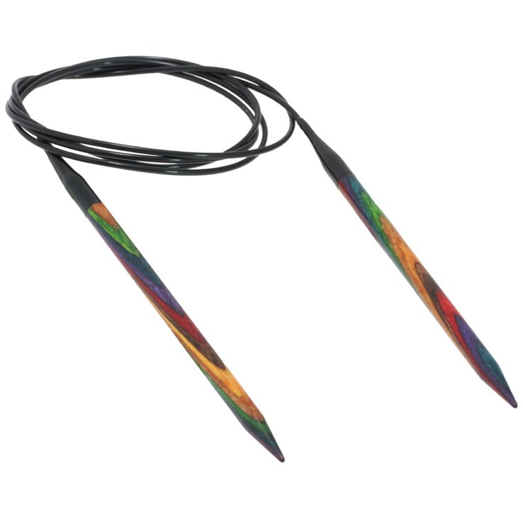 Lana Grossa Kružne igle za pletenje, drvo, raznobojno, veličine 6,0 / 120 cm