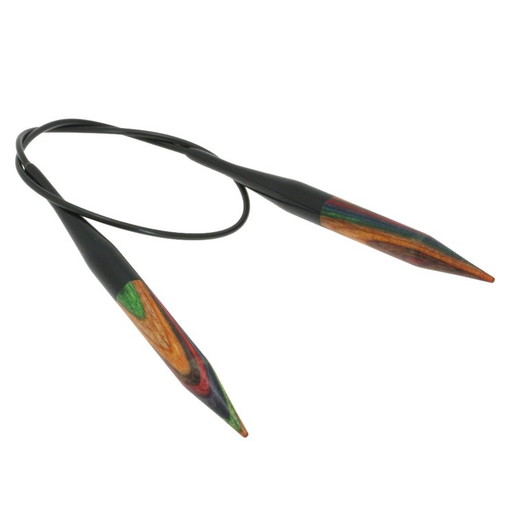 Lana Grossa Kružna igla za pletenje-drvo u više boja 8,0 / 40 cm