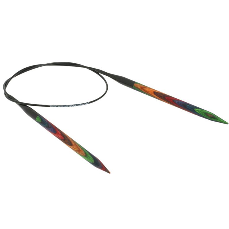 Lana Grossa Kružna igla za pletenje-drvo u više boja u boji 6.5 / 60cm