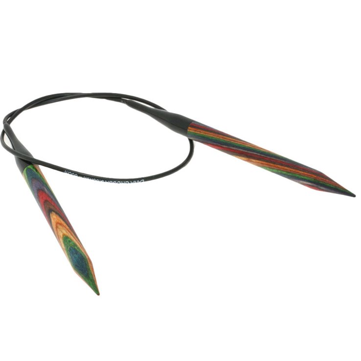 Lana Grossa Kružne igle za pletenje, drvo, raznobojno, veličine 9,0 / 60 cm