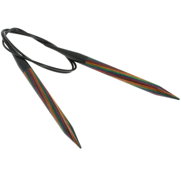 Lana Grossa Rundstricknadel Design-Holz Multicolor St. 10,0/80cm