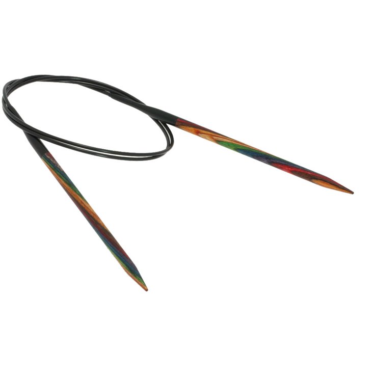 Lana Grossa Kružne igle za pletenje, drvo, raznobojno, veličine 5,0 / 80 cm