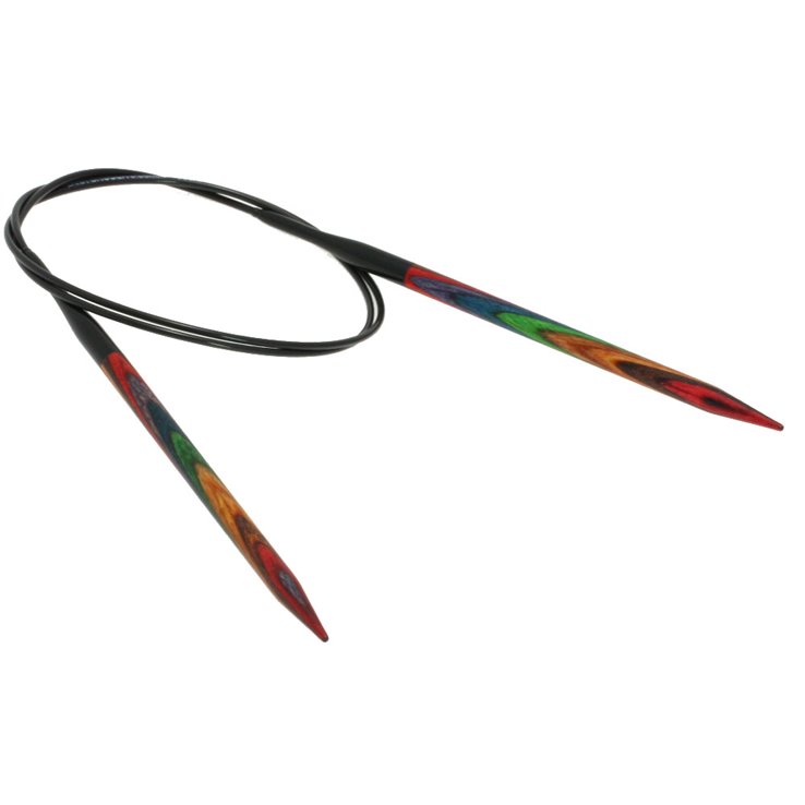 Lana Grossa Kružne igle za pletenje, drvo, raznobojno, veličine 5,5 / 80 cm