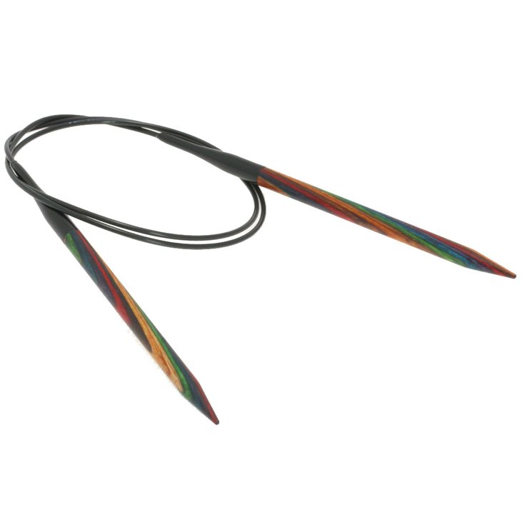 Lana Grossa Kružne igle za pletenje, drvo, raznobojno, veličine 6,0 / 80 cm