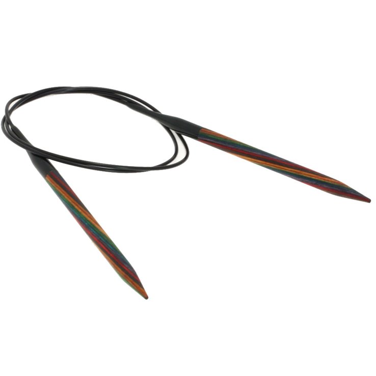 Lana Grossa Kružne igle za pletenje, drvo, raznobojno, veličine 6,5 / 80 cm