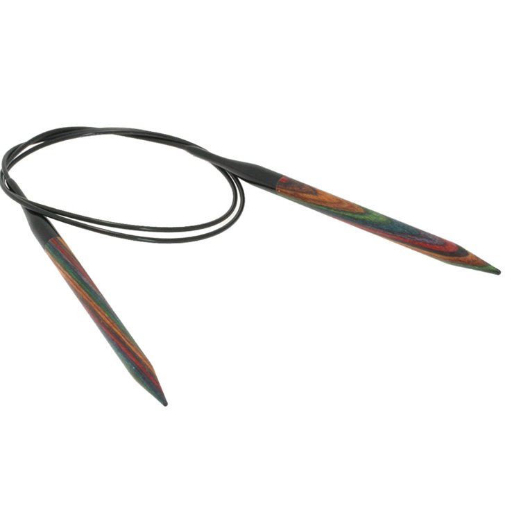 Lana Grossa Kružna igla za pletenje-drvo u više boja 7,0 / 80 cm