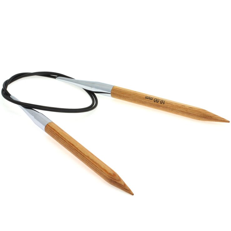 Lana Grossa Okrugla igla prirodno drvo dizajn 10,0 / 80cm