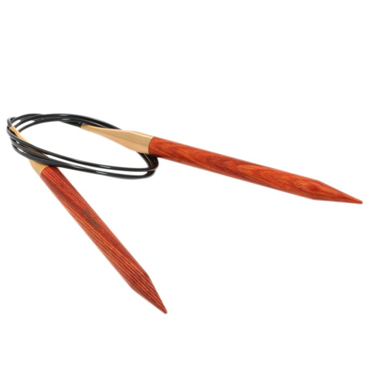 Lana Grossa Dizajn kružne igle za pletenje-drvo signalne veličine 10,0 / 100cm