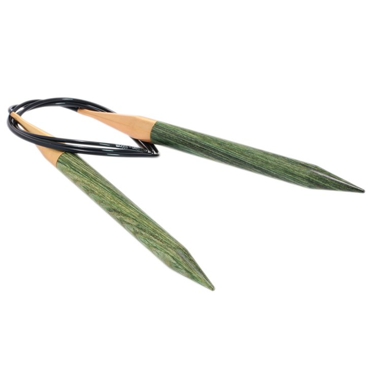 Lana Grossa Dizajn kružne igle za pletenje-drvo signalne veličine 12,0 / 100cm