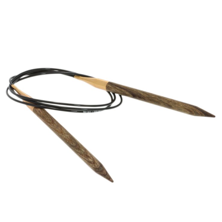 Lana Grossa Dizajn kružne igle za pletenje-drvo signalne veličine 7,0 / 100cm