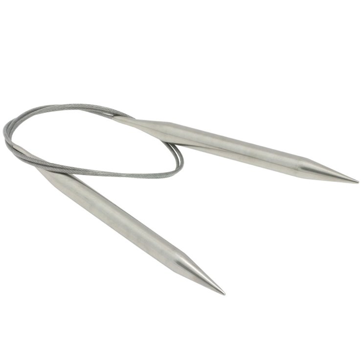 Lana Grossa Kružna igla za pletenje od nehrđajućeg čelika veličine 9,0 / 80cm